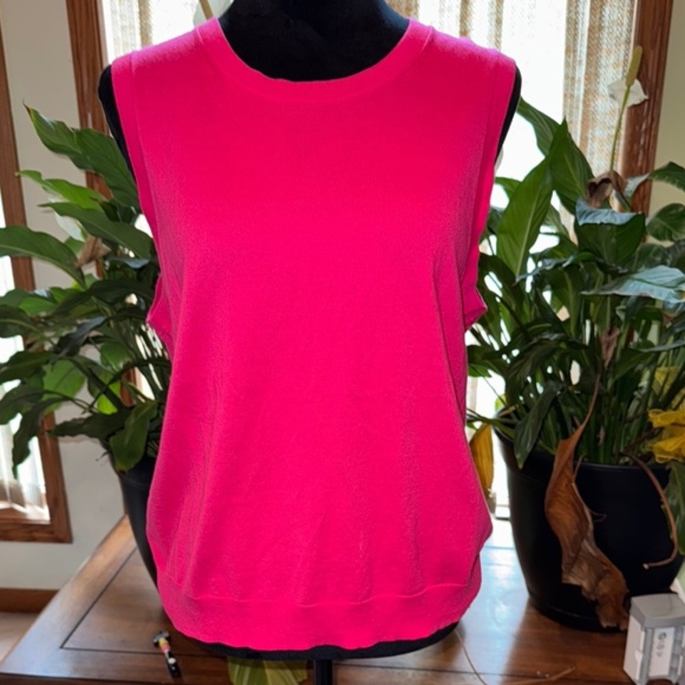 J. Crew Pink Boxy Sleeveless Classic Shell